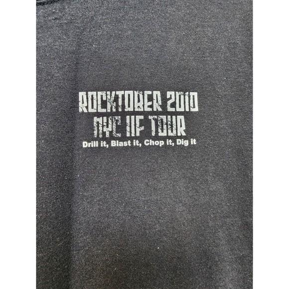 Rocktober Tour Band T-shirt 2010 Newark Bay Kill Van Tull Black 2 Sides XL - Picture 2 of 5